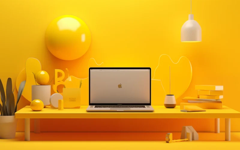 peakup_minimalist_neon_yellow_room_with_laptop_and_lots_of_item_6554bd1f-2f87-4f23-92d6-a96615f5418f.jpeg